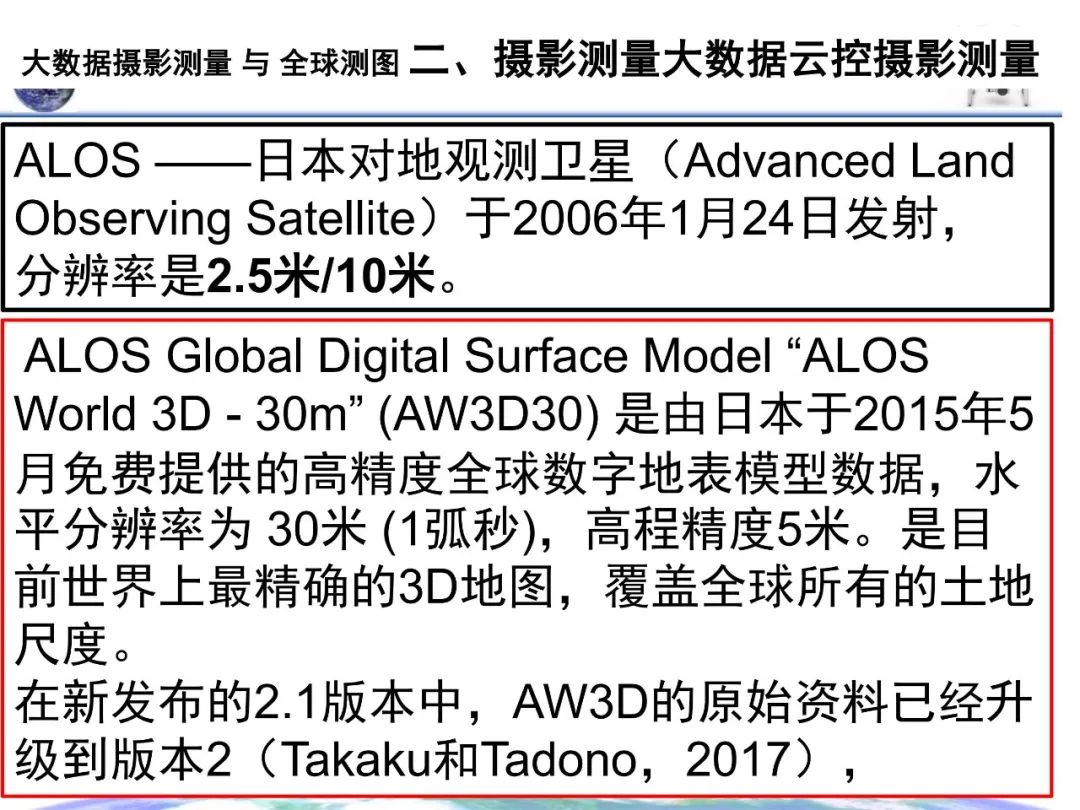 大數據攝影測量與全球測圖