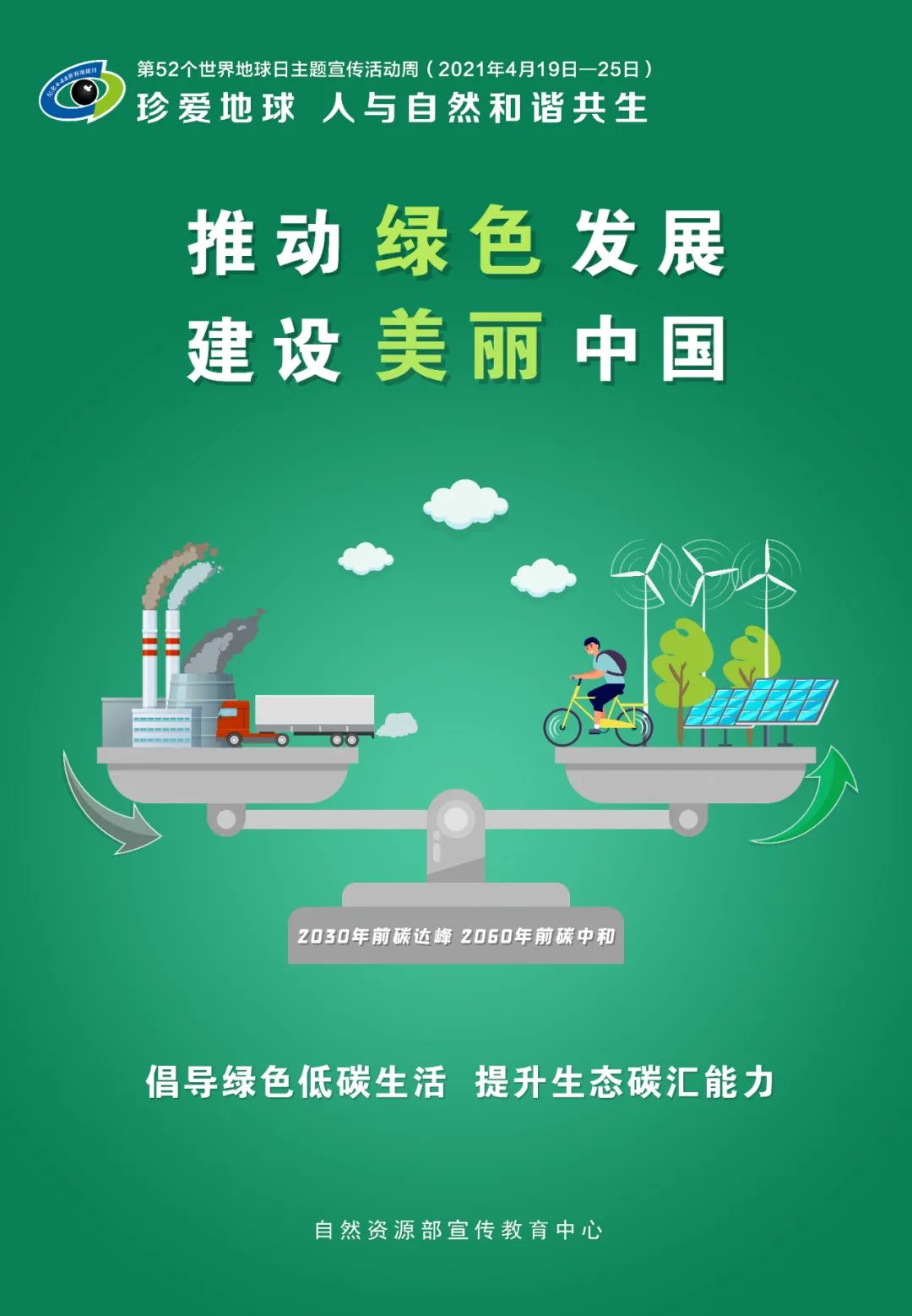 第52個(gè)世界地球日主題海報(bào)