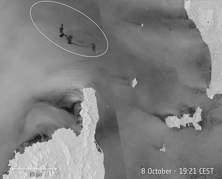 利用衛星圖像繪制浮油圖 利用衛星圖像繪制浮油圖