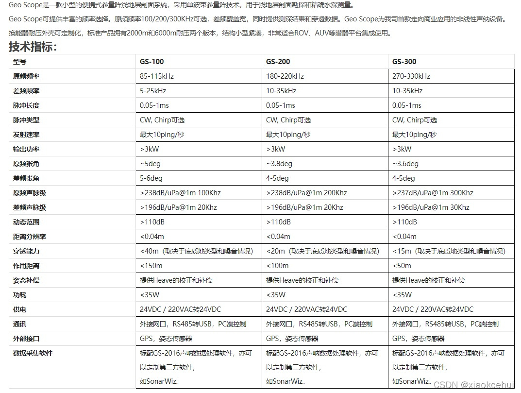 國產(chǎn)淺地層剖面儀產(chǎn)品一覽