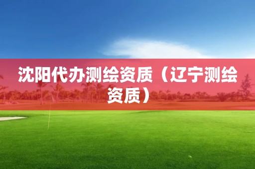 沈陽代辦測繪資質（遼寧測繪資質）