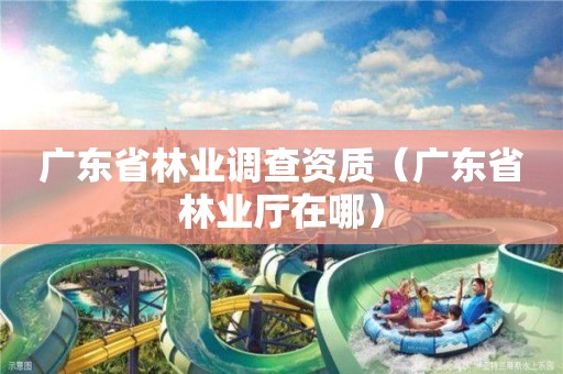 廣東省林業(yè)調查資質（廣東省林業(yè)廳在哪）