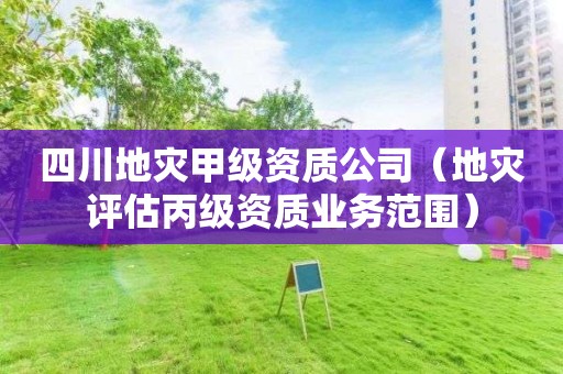 四川地災(zāi)甲級資質(zhì)公司（地災(zāi)評估丙級資質(zhì)業(yè)務(wù)范圍）