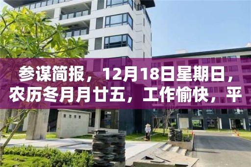 參謀簡報，12月18日星期日，農歷冬月月廿五，工作愉快，平安喜樂