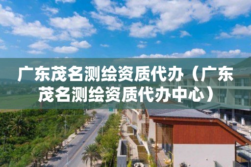 廣東茂名測(cè)繪資質(zhì)代辦（廣東茂名測(cè)繪資質(zhì)代辦中心）