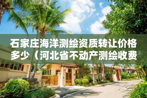 石家莊海洋測(cè)繪資質(zhì)轉(zhuǎn)讓價(jià)格多少（河北省不動(dòng)產(chǎn)測(cè)繪收費(fèi)標(biāo)準(zhǔn)）