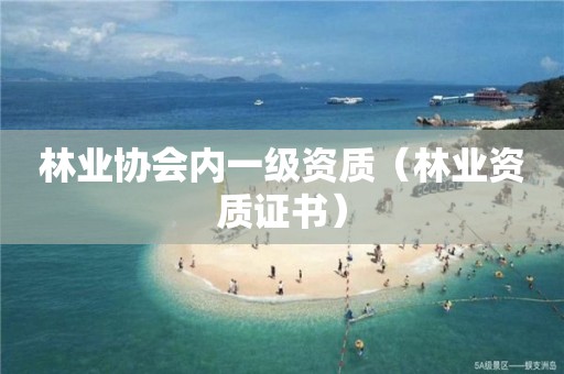 林業(yè)協(xié)會內(nèi)一級資質(zhì)（林業(yè)資質(zhì)證書）