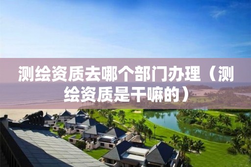 測繪資質去哪個部門辦理（測繪資質是干嘛的）