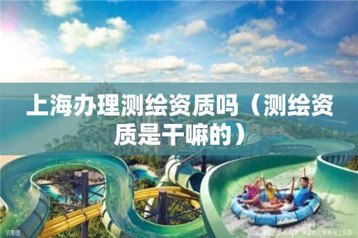 上海辦理測繪資質嗎（測繪資質是干嘛的）