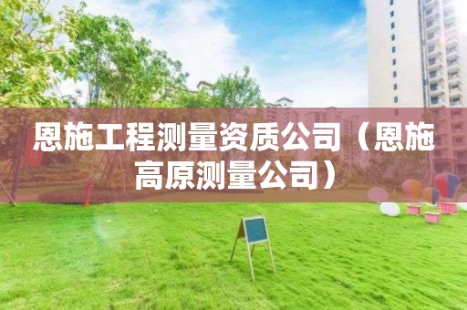 恩施工程測(cè)量資質(zhì)公司（恩施高原測(cè)量公司）