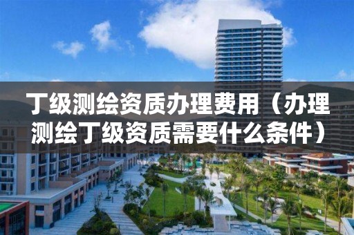 丁級(jí)測(cè)繪資質(zhì)辦理費(fèi)用（辦理測(cè)繪丁級(jí)資質(zhì)需要什么條件）