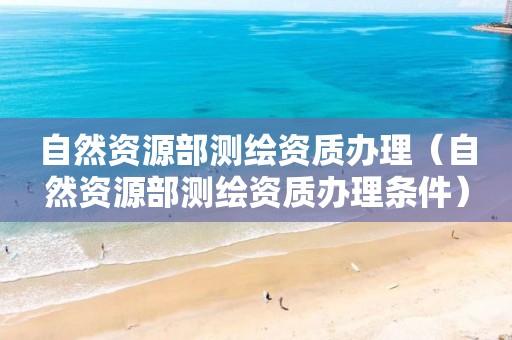 自然資源部測繪資質辦理（自然資源部測繪資質辦理條件）