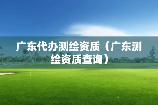 廣東代辦測繪資質(zhì)（廣東測繪資質(zhì)查詢）