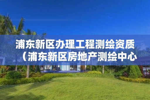 浦東新區(qū)辦理工程測繪資質(zhì)（浦東新區(qū)房地產(chǎn)測繪中心）