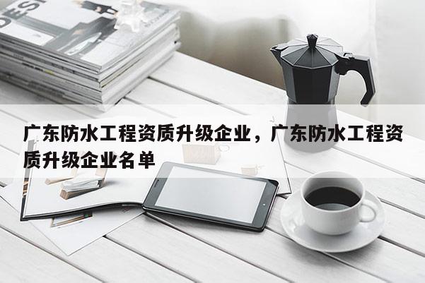 廣東防水工程資質升級企業(yè)，廣東防水工程資質升級企業(yè)名單