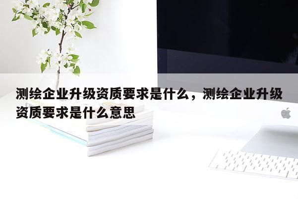 測繪企業升級資質要求是什么，測繪企業升級資質要求是什么意思