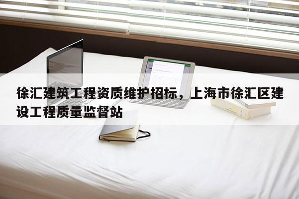 徐匯建筑工程資質維護招標，上海市徐匯區建設工程質量監督站